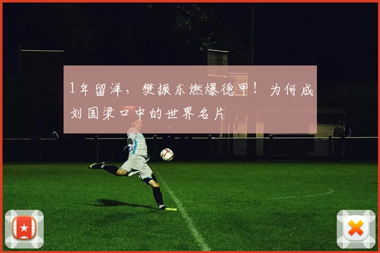 1年留洋，樊振东燃爆德甲！为何成刘国梁口中的世界名片